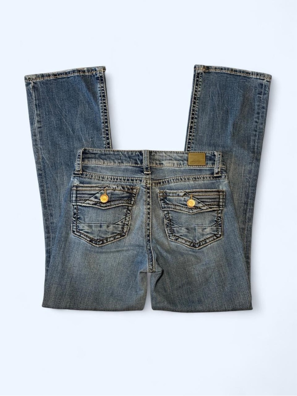 Vintage Y2K 2000s Low Rise Bootcut Denim Jeans